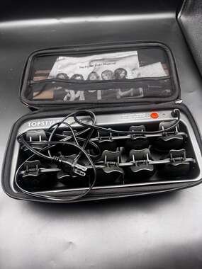 TopStyler by InStyler Heated Ceramic Styling Shells Hair Curler System with Case